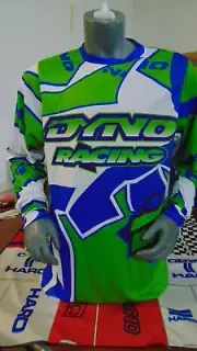DYNO OLD SCHOOL BIKE JERSEY CLASSIC BMX JERSEY RACE BIKE SHIRT BLUE GREEN XXL