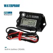 RPM Tester Digital Tachometer Tach/Hour Meter for 2/4 Stroke Engine Motorcycles (for: Toyota)