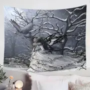 Fantasy Artwork Fairy the Queen of Owls Tapestry