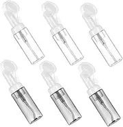 Ipetboom 6Pcs Transparent Foaming Bottle with Brush Head Refillable Mousse Dispenser for Home Travel and Office Use Convenient and Easy to Clean