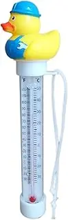 Floating Duck Bath Thermometer,Rubber Duck Pool Thermometer Gauge,Duckshaped Water Gauge,with String,Temperature Gauge for Outdoor & Indoor Swimming Pools,Spas,Hot Tubs & Aquariums