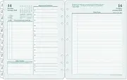 FranklinCovey - Original Two Page Per Day Ring-Bound Planner (Monarch, Jan 2025 - Dec 2025)