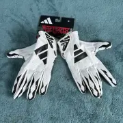 Adidas Freak Football Gloves Size M White/Black Aeroready Grip Tack Lightweight