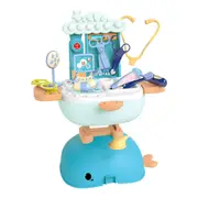 4 In 1 Pretend Toy Doctor Kit Dentist Medical Tools Work Bench Play Table Desk Sensory Centre Stethoscope Backpack Case 39 Pieces Children Gifts