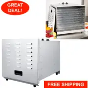 Food Dehydrator 1000 Watt Commercial Restaurant Jerky Meat Vegetable Chips Fruit