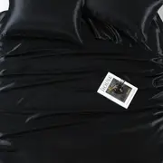 Satin Sheet Set Double Bed Black