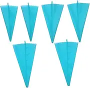 Alipis 6 Pack Silicone Piping Bags Reusable Pastry Icing Bags Cake Decorating Kit Set of 6