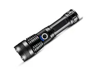 C107 Strong Light Flashlight LED Long-range Multi-function Retractable Outdoor USB Lighting Flashlight for Outdoor Activity Hiking