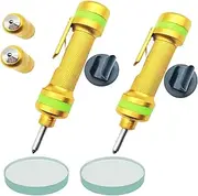 Allelic 2 PCS Window Breaker Seatbelt Cutter, Window Breaker, Glass Breaker, Can Be Used Underwater (Gold, 2 Pack)