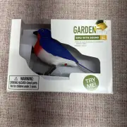 CHIRPING BIRD MOTION ACTIVATED NATTERY POWERED INDOOR BEAK AND HEAD MOVE NIB