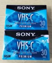 New Sealed Sony Premium Compact VHS-C VHS 30 MINUTES