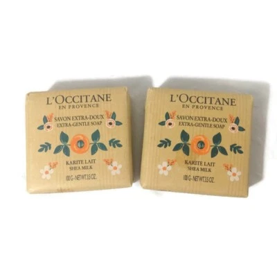 L’Occitane Karite Lait Extra-Gentle Shea Milk Soap 100G X 2 NEW