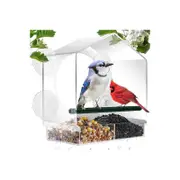 Clear Window Bird Feeder with 4 Strong Suction Cups Acrylic Birds Feeders