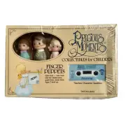 Precious Moments Finger Puppets Character Qualities Cassette Tape Set New