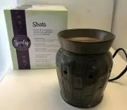 Authentic NEW in box - Strata Scentsy Warmer - 8" tall - brown