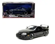 1:24 Brian's Toyota Supra Gloss Black -- Fast & Furious JADA