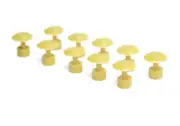 Paintless Dent Repair Glue Puller Tabs (10pc) YELLOW ROUND 23mm Nickel Size