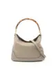 二奢 Pre-loved Gucci Diana Bamboo one shoulder bag leather Gray beige 2WAY