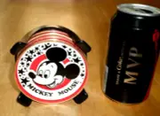 [DISNEY] MICKEY MOUSE, [#4] ROUND PLASTIC COASTERS & PLASTIC HOLDER, #1975 yr.