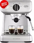 Mini Barista Coffee Machine Espresso Latte Cappuccino Maker 2L Tank Silver