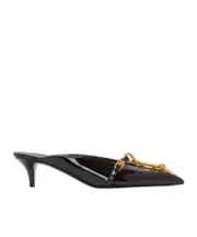 Sync patent leather mules with pointed toe 36,37.5,37,38.5,38,39,40,41 Black