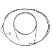 Stainless +4" Cable & Brake Line Bsc Kit 2016 & Up Harley-Davidson Touring w/ABS