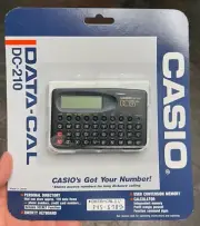 Vintage CASIO DATA-CAL DC-210 Calculator New and Sealed in Original Packaging