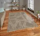 Hand Block Printed Cotton Rug Indoor Outdoor Area Rug Living Room Bedroom Carpet