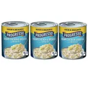 Progresso Rich & Hearty Soup CREAMY CHICKEN & BROCCOLI (3 Cans) Ready to Eat