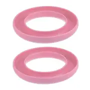 2pcs Silicone Bobbins Ring Holder Sewing Machine Thread Spool Saver, Pink