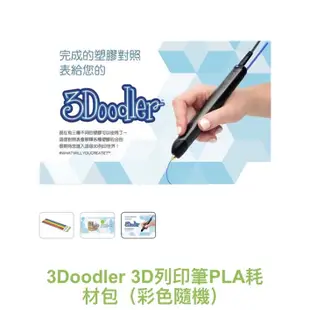 3doodler 3D列印筆PLA耗材包6色全