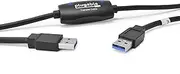 Plugable USB 3.0 Transfer Cable, Unlimited Use, Transfer Data Between 2 Windows PC's, Compatible with Windows 11, 10, 8.1, 8, 7, Vista, XP, Bravura Easy Computer Sync Software Included