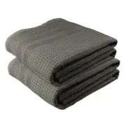 GILDEN TREE Waffle Towels Quick Dry Lint Free Thin, 2 Pack Bath Sheets 40x80