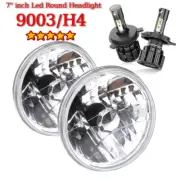 Pair 7"round LED Headlights HiLo Beam Sealed Fit Chevrolet Chevy Nova 1963-1978 (for: Chevrolet)