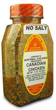 Marshalls Creek Spices CANADIAN CHICKEN NO SALT(COMPARE TO MONTREAL SEASON ®) ?