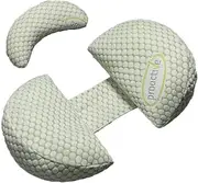 Pregnancy Pillow for Sleeping Memory Foam Pillow for Side Sleeper, Maternity Pillow Support for Back, Belly, HIPS for Pregnant Women, Portable and Adjustable Travel Wedge Pillow