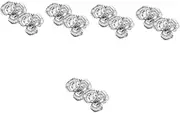 [Minkissy] Rhinestone Shoe Clips Removable Decorative Shoe Charms for Weddings Lightweight Accessories for High Heels Unique Sparkly Buckles to Enhance Fashion