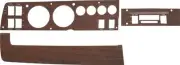 1969 Rallye Dash Bezel Set ; Woodgrain; with AC AM/FM; 3 Piece set