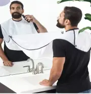 Shaving Bib Shaving Bib Trimming Beard Styling Bib Suction Cup Shaving Bib...