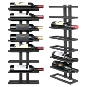 8 Tier Wall Mount Wine Rack, Wall Racks for Wine Bottles Display and Storage,...