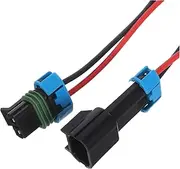 Zerodeko 2pcs Car Waterproof Connector Two-pin Plug Wire Car Plug Connectors Solid Wire Connectors Wire Plug Connector Kit Weatherproof Wire Connectors Wire Connectors Plug Black Plastic