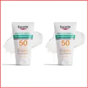 MINERAL SUNSCREEN LOTION Hypoallergenic Sensitive Skin SPF 50 4oz 2 Pack EUCERIN