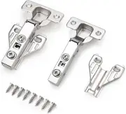 1 Pair of Full Overlay Soft Closing Clip on Face Frame Mounting Cabinet Hinges