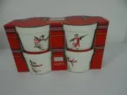 Ciroa Celebrate Christmas Ramekins Set of 4 Penguins