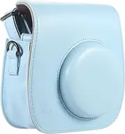 RAYWE Leather Camera Case Bag Cover for Fuji Fujifilm Instax Mini 8/8s/8+/9 Single Shoulder Bag