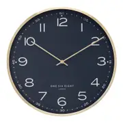 One Six Eight London AUSTIN 40cm Petrol Blue Silent Wall Clock