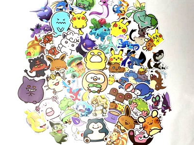 Pokemon Stickers 25pcs Set Cute Anime Japan Retro Collection