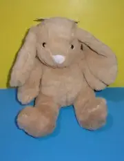 NEW Kelly Baby Kellybaby K Luxe Bunny Rabbit Tan Rattle Sealed 10" Plush