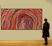 HUGE 190cm by 90cm Dot Painting, Original Abstract Contemporary Aboriginal style