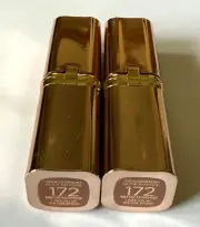 L'Oreal Colour Riche Nude Intense Lipstick 172 Nu Determine 0.13oz 3.6g Lot of 2